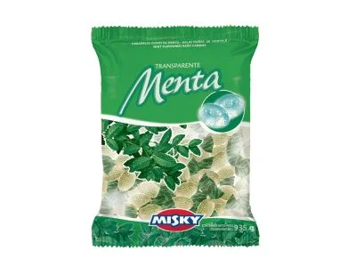 Caramelo Misky Cristal Menta x810g