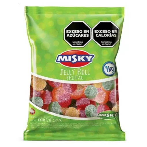 [8065] Goma Misky Jelly Roll Frutal x1kg