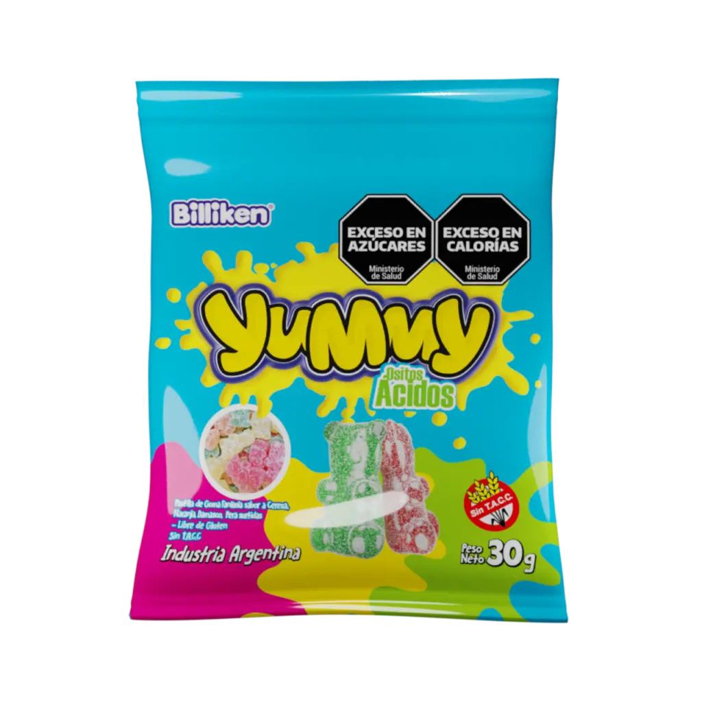 [8081] Gomitas Yummy Ositos Ácidos x30g (12x12)