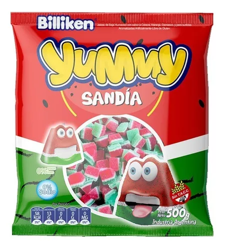 Goma Yummy Tajadas Sandía x500g