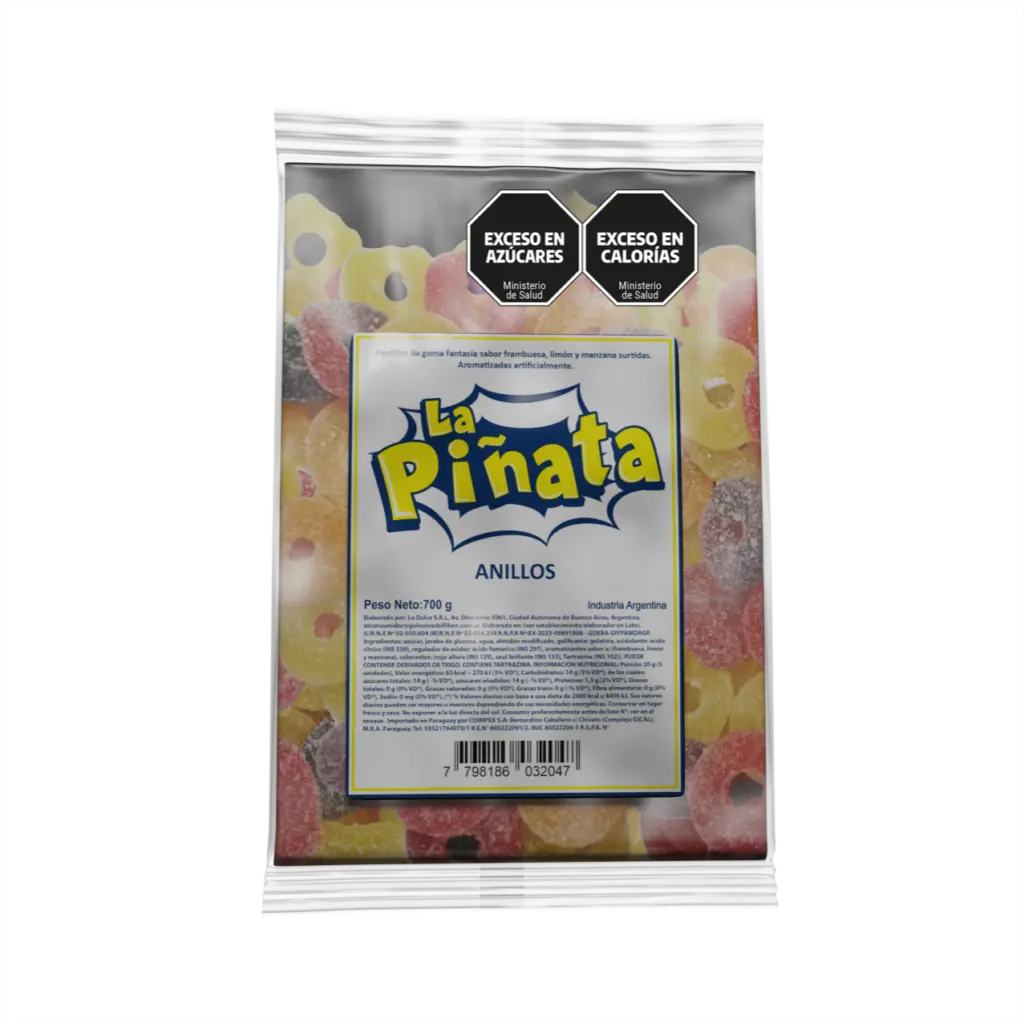 Goma La Piñata Huesos x700g (x8)