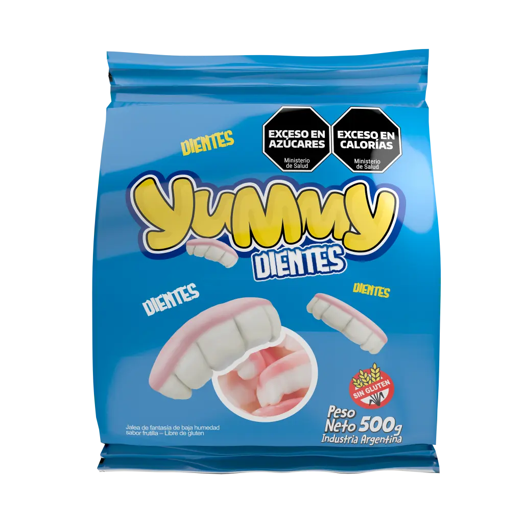 Goma Yummy Dientes x500g (x6)