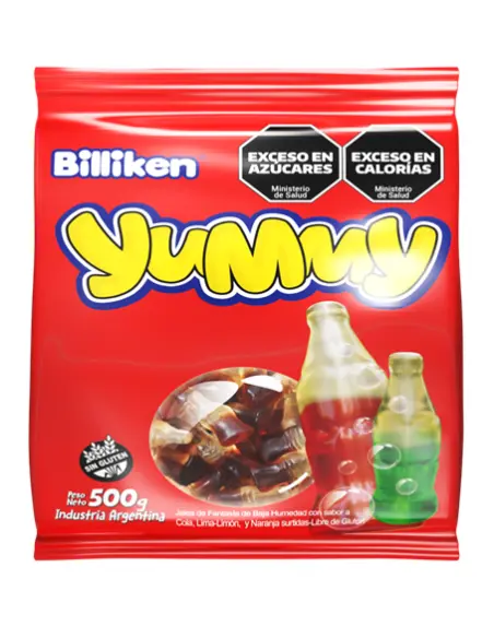 Goma Yummy Botellita x500g