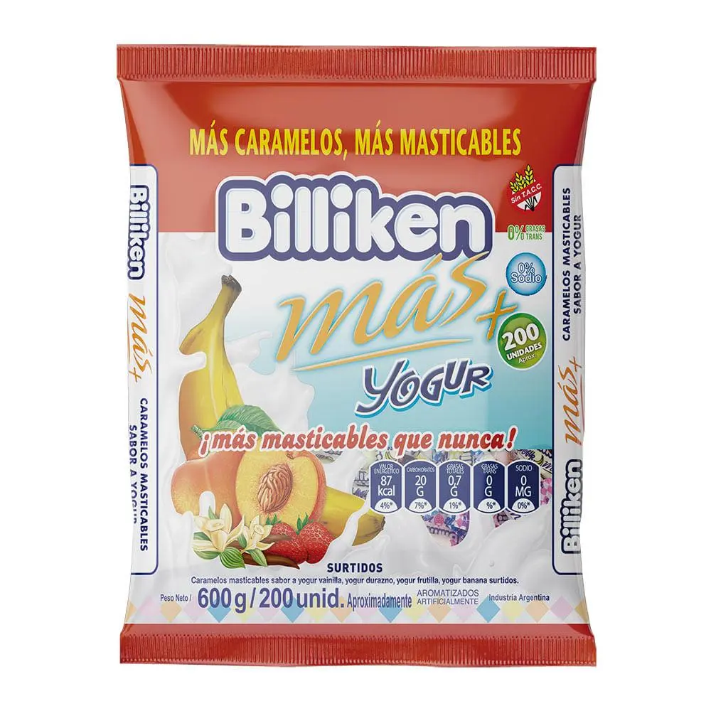 Caramelo Billiken Yoghurt x600g