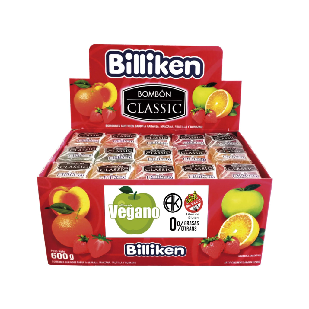 Bombón Billiken Classic Fruta x600g