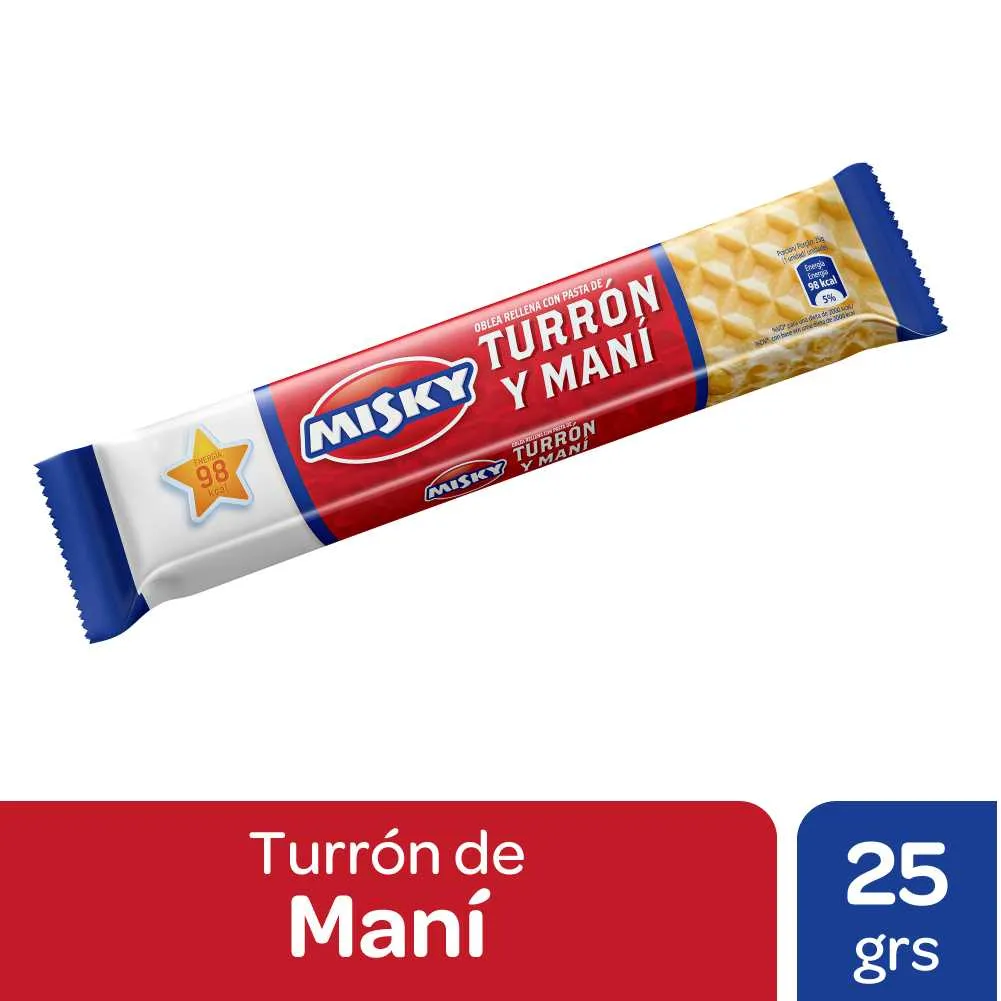 [26610] Turrón de Maní Misky x25g