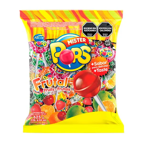 Chupetín Mr. Pops Frutal 50x12,5g