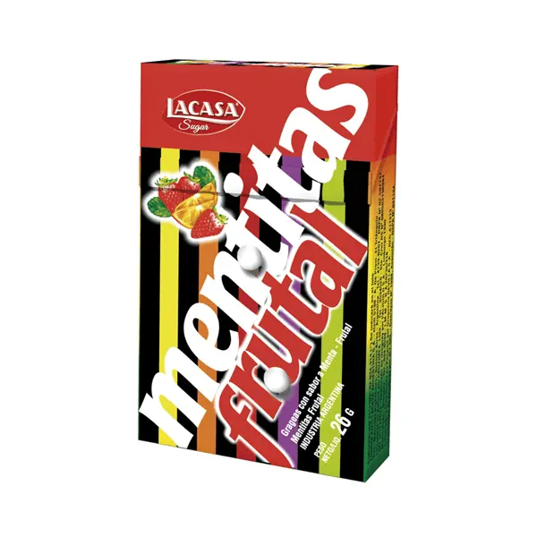 Mentitas Pastilla Frutal x28g