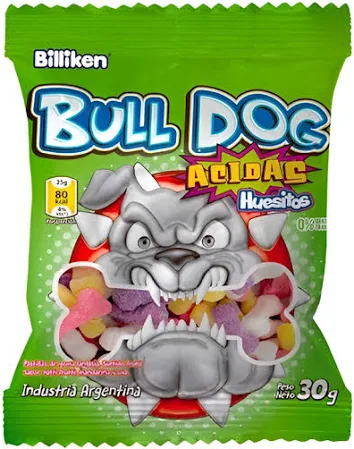 Gomitas Bulldog Huesitos x30g