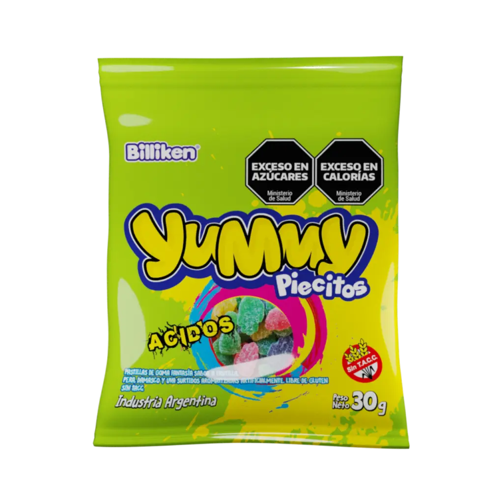 [29112] Gomitas Yummy Piecitos Ácidos x30g