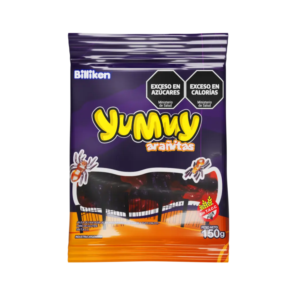 Gomitas Yummy Arañitas x150g (x24)