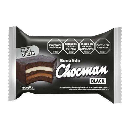 [37035] Chocman Mini Torta Black x68g
