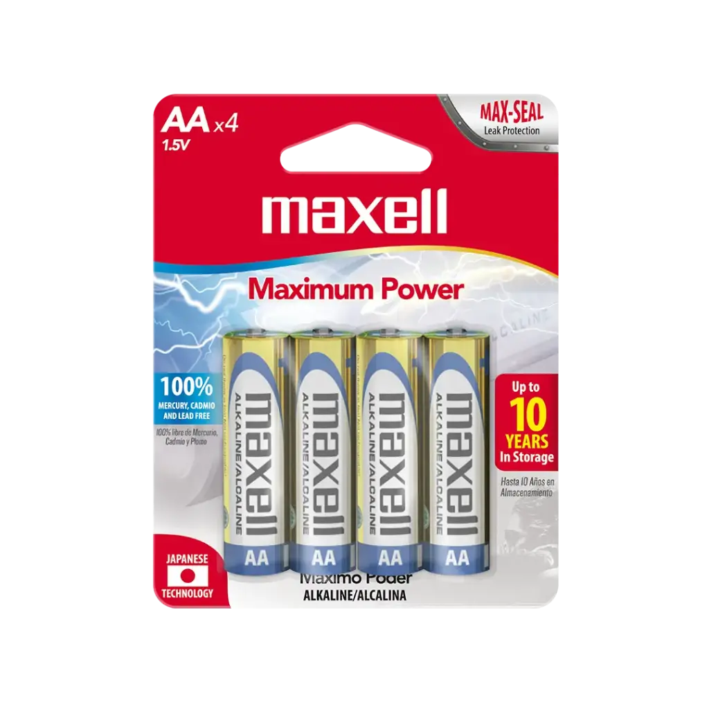 Pilas Maxell AA x4 (x12)