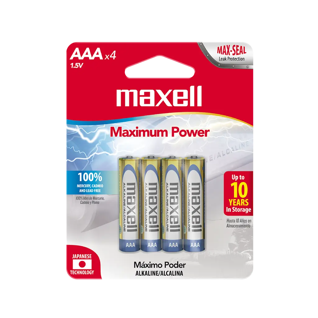 Pilas Maxell AAA x4