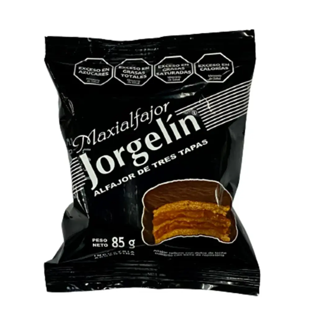 [47512] Alfajor Jorgelin Chocolate Negro x85g