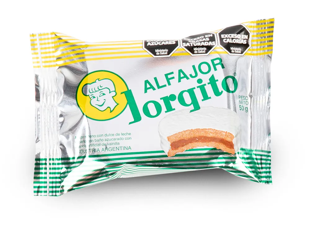 Alfajor Jorgito Blanco Azucarado x50g