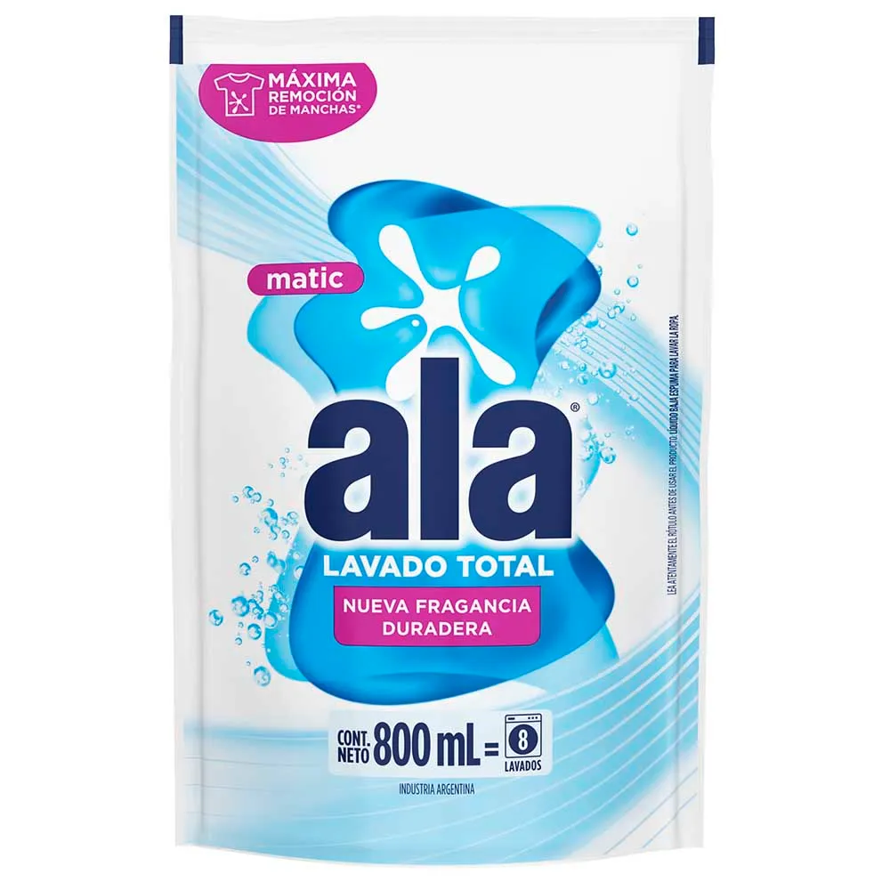 Ala Matic Jabón Liquido Ecolavado DP x800ml