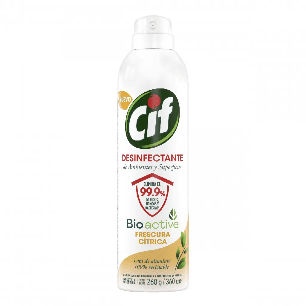 Cif Aerosol Desinfectante Frescura Cítrica x260g (x12)