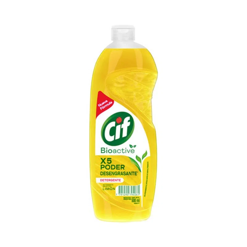 [72706] Cif Lavavajilla Limón Bioactive x500ml