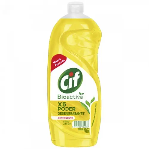 [72708] Cif Lavavajilla Limón Bioactive x750ml