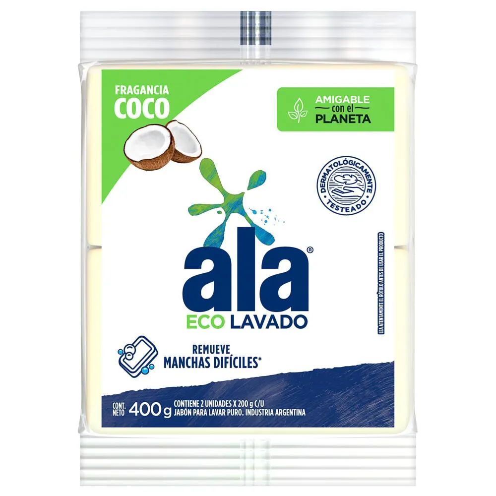 Ala Jabón Barra Eco Lavado 2x200g