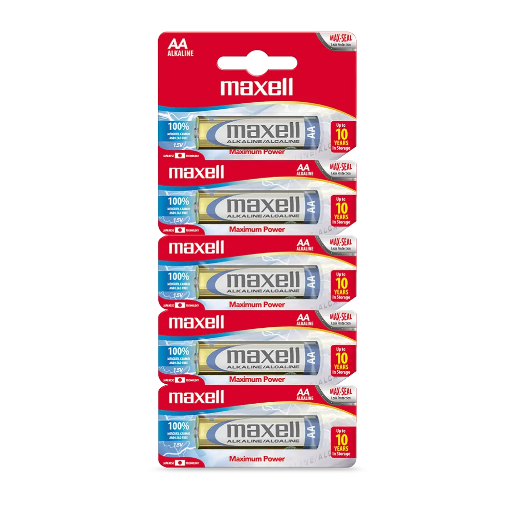 Pila Alkalina Maxell AA x5u