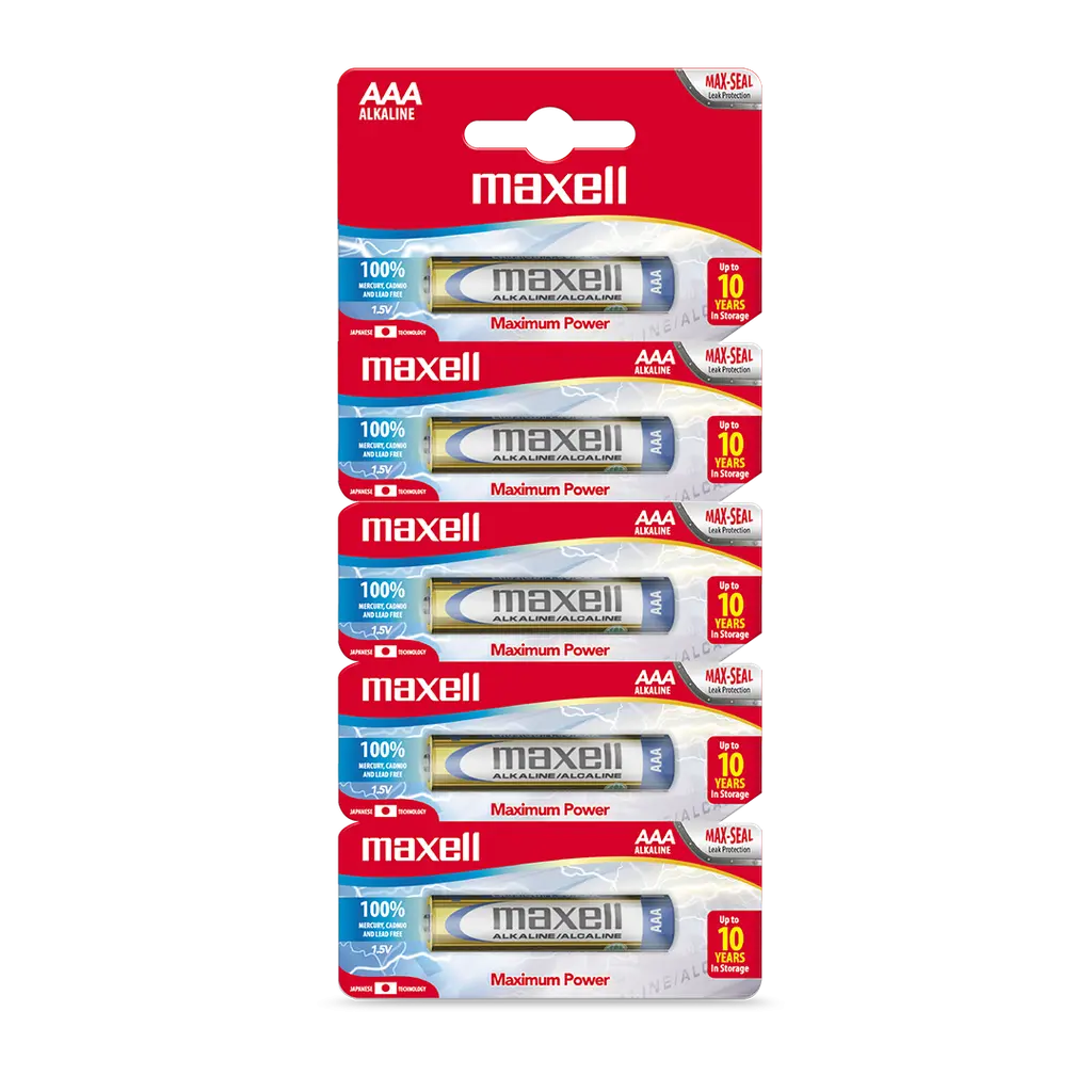 [100004] Pila Alkalina Maxell AAA x5 (x100)