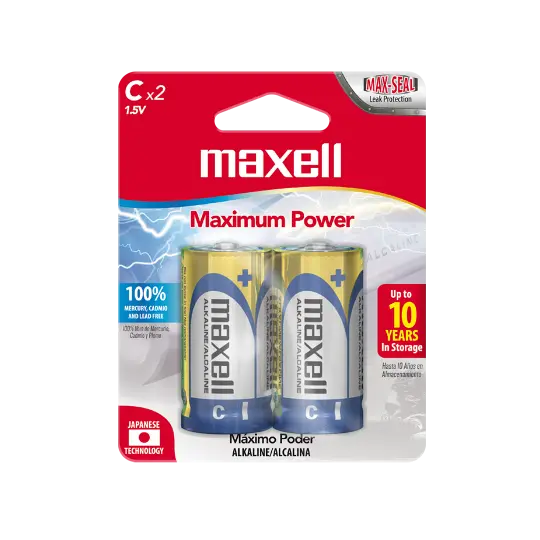 Pila Alkalina Maxell C x2 (x6)