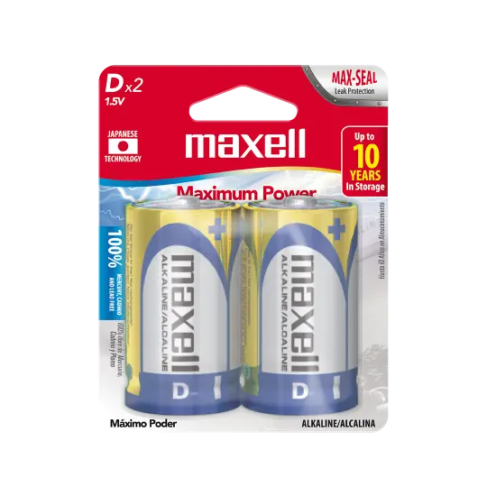 Pila Alkalina Maxell D x2 (x6)