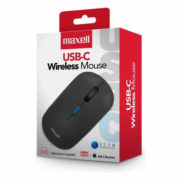 Mouse Inalámbrico Maxell MOWL-200C USB-C 2.4