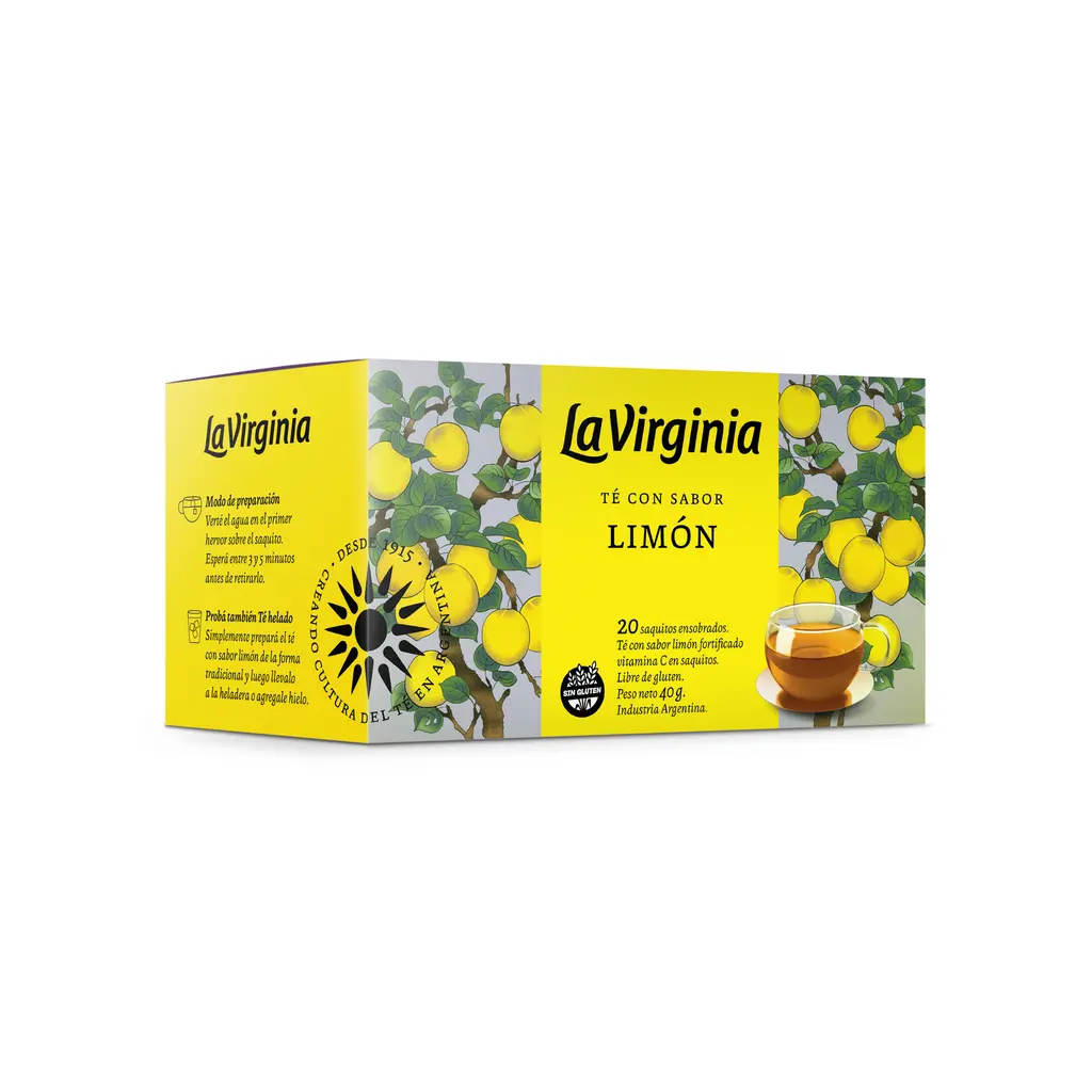 [100022] Té Saborizado Limón La Virginia x20u