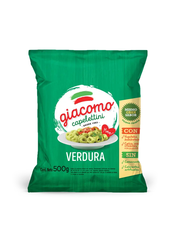 Capelettini Giacomo Verdura x500g (x12)
