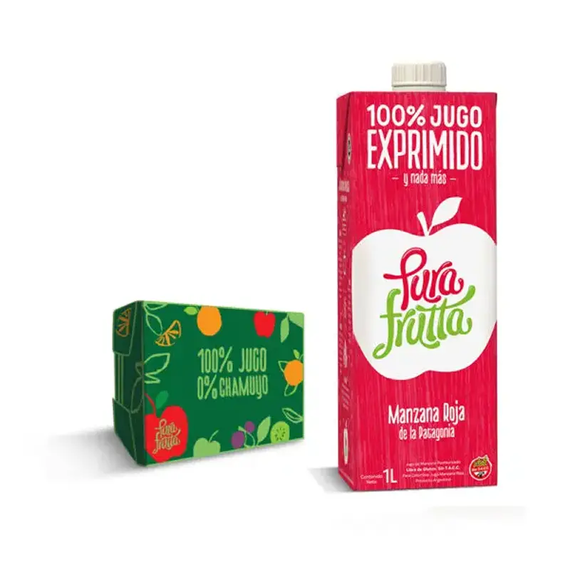 Jugo PuraFrutta Manzana Roja x1 L