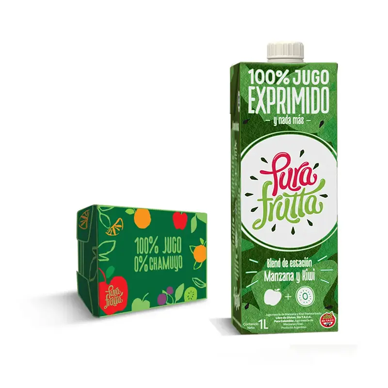 [100044] Jugo PuraFrutta Manzana y Kiwi x1 L