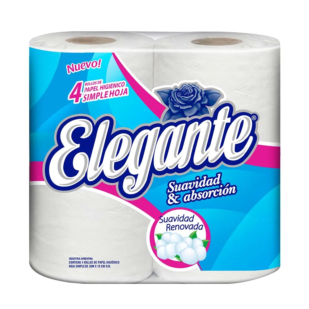 [100051] Papel Higiénico Elegante 4x30m S/H