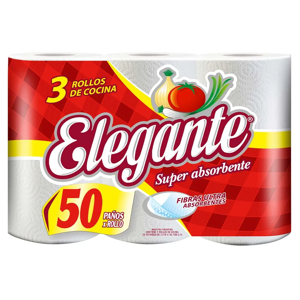 Rollo Cocina Elegante 3x50 Paños