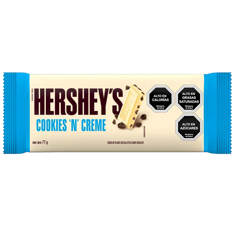 [100065] Chocolate Hershey's Cookies and Cream x77g