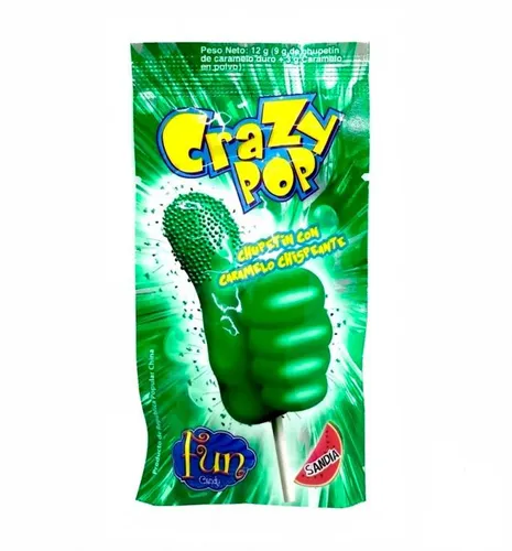 Chupetin Crazy Pop Tira Sandía