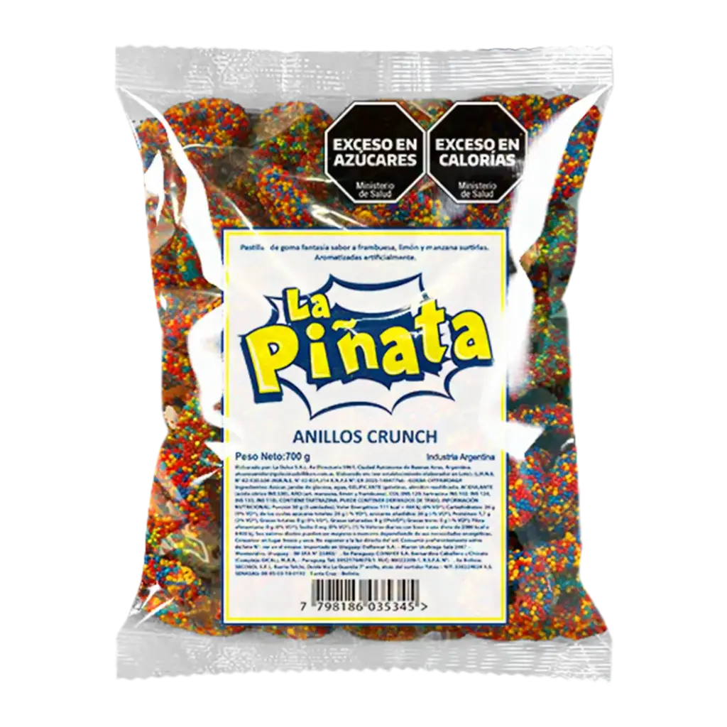 [100094] Goma La Piñata Anillos Crunch x700g