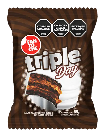 [100104] Alfajor Fantoche Triple Day x85g