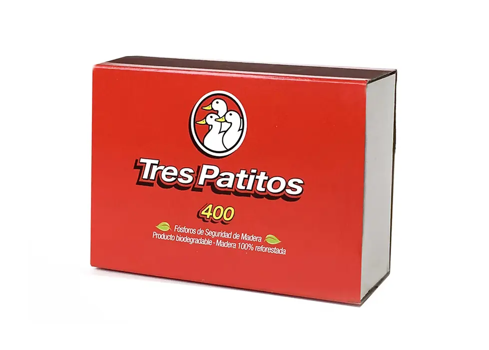 [100150] Fósforos Tres Patitos x400u