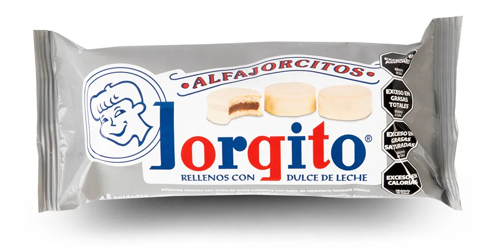 Mini Alfajores Jorgito Chocolate Blanco x6u