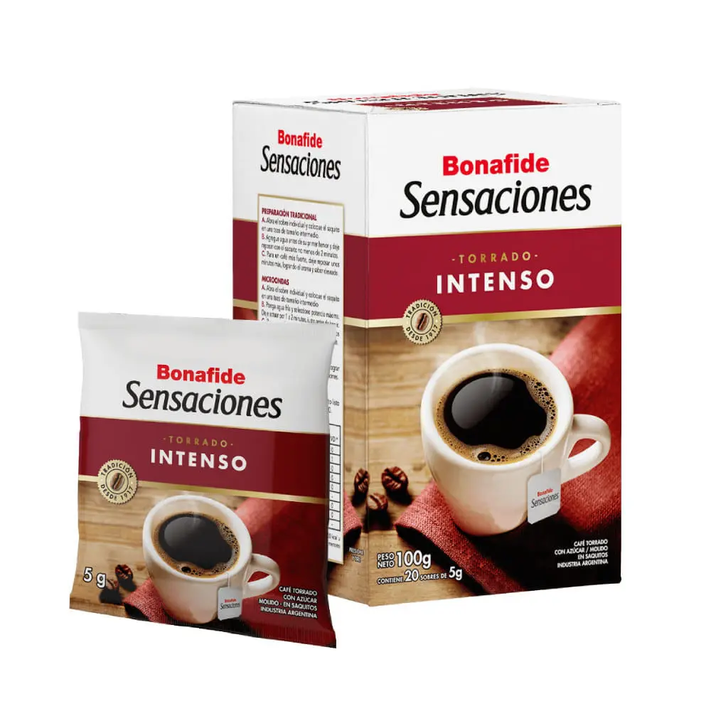 [100186] Café Bonafide En Saquitos Intenso 18x5g