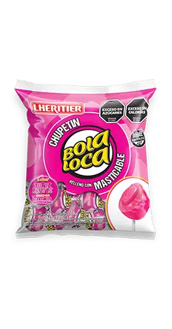 Chupetín Bola Loca Tutti Fruti con masticable 24x16g