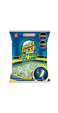 [100203] Chupetin Bola Loca Futbol Club Boca 24x16g