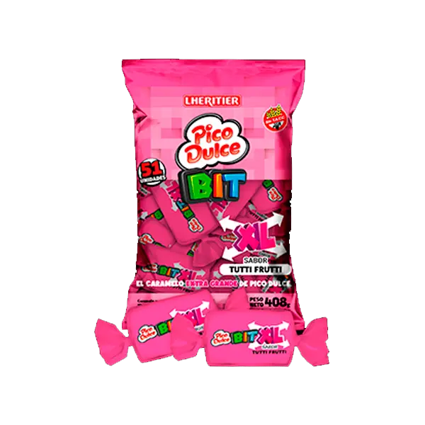 Caramelo Masticable Pico Dulce BIT Tutti x408g (x12)