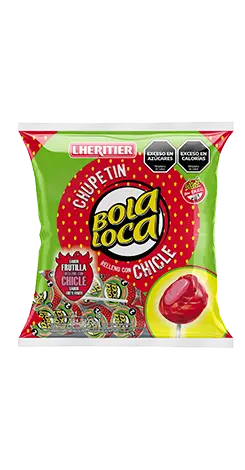 [100219] Chupetín Bola Loca Frutilla 24x16g