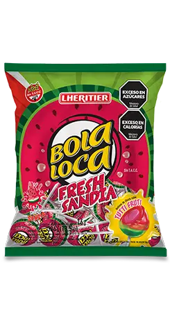 Chupetin Bola Loca Fresh Sandía 24x16g