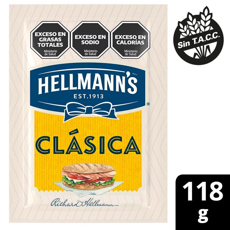Mayonesa Hellmans Clásica x118g