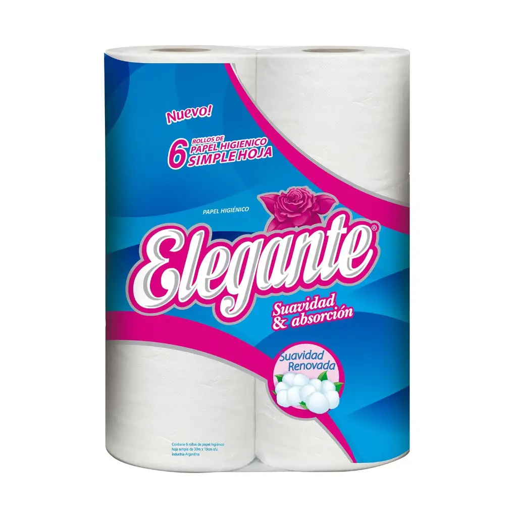 Papel Higiénico Elegante 6x30m S/H